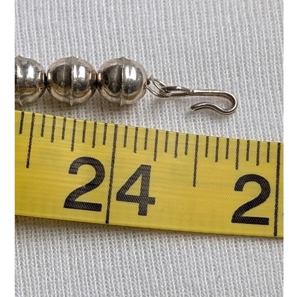 Kathleen Chavez Navajo Sterling Silver Malachite Squash Blossom Necklace + EUC - Picture 15 of 16